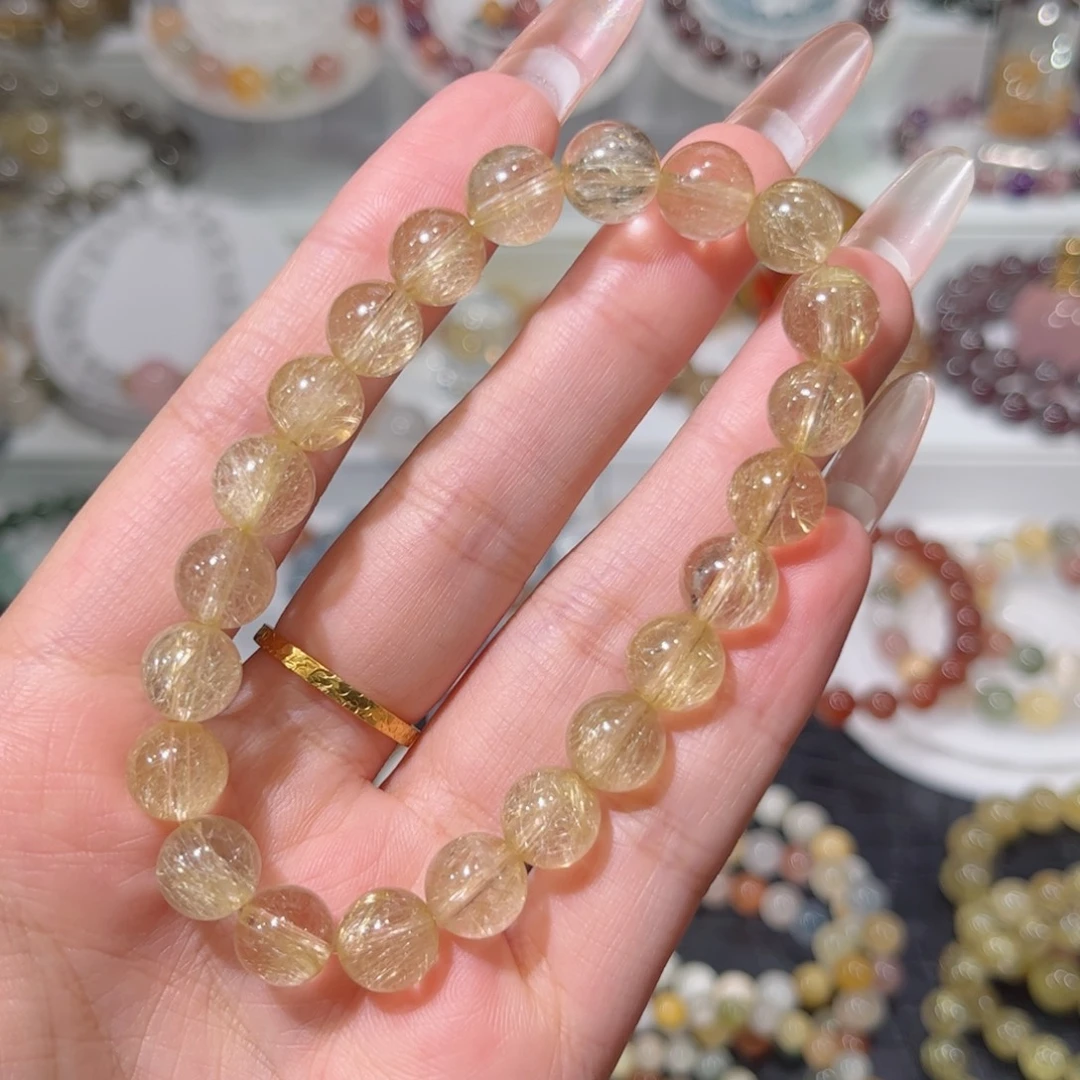 水晶未镶嵌手链金发晶