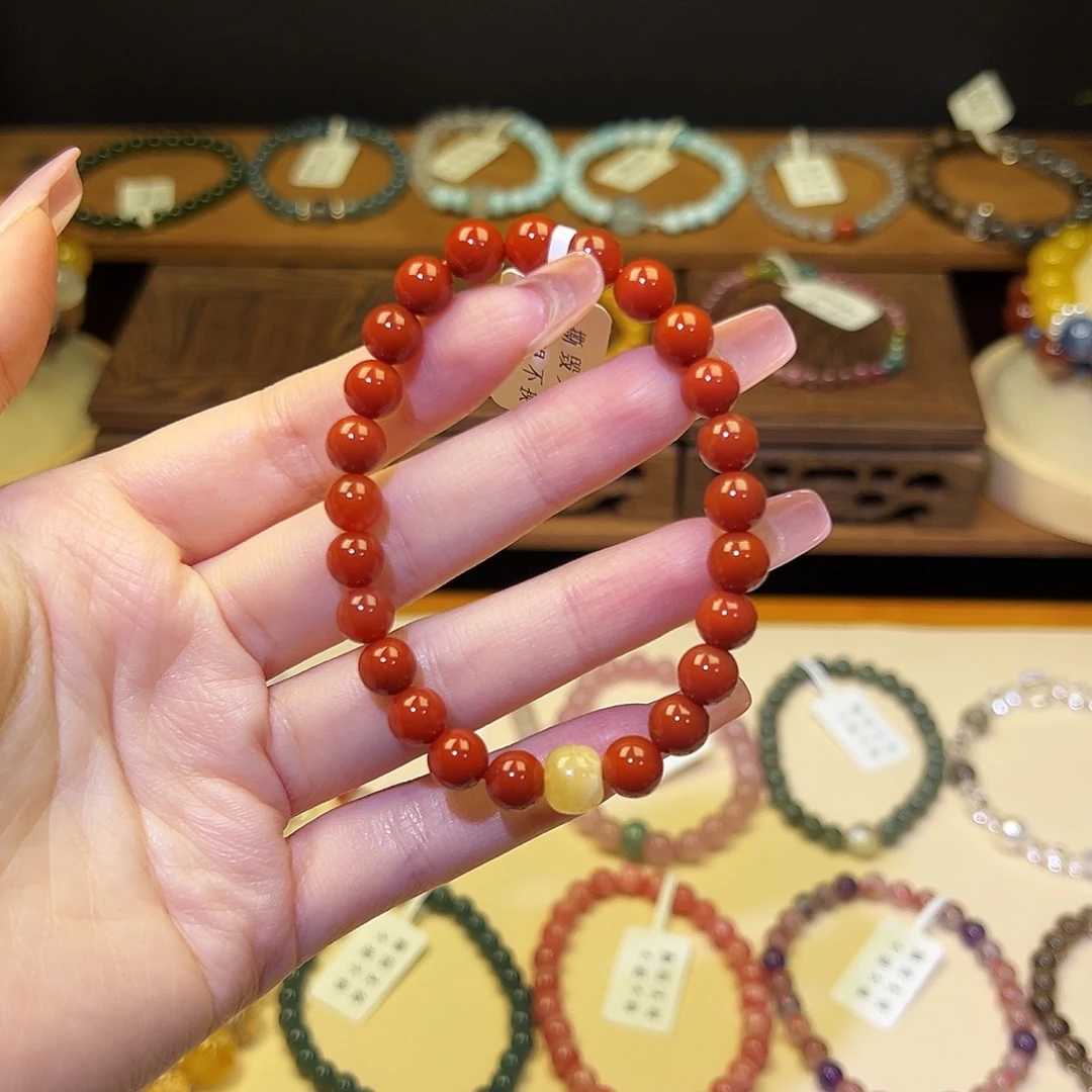 水晶银S925镀金镶嵌手串南2022