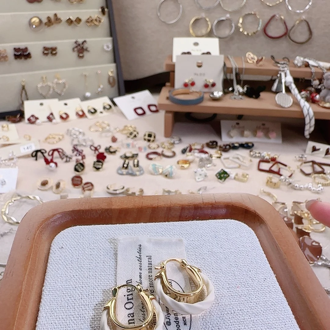 仿珍珠铜合金925银耳扣