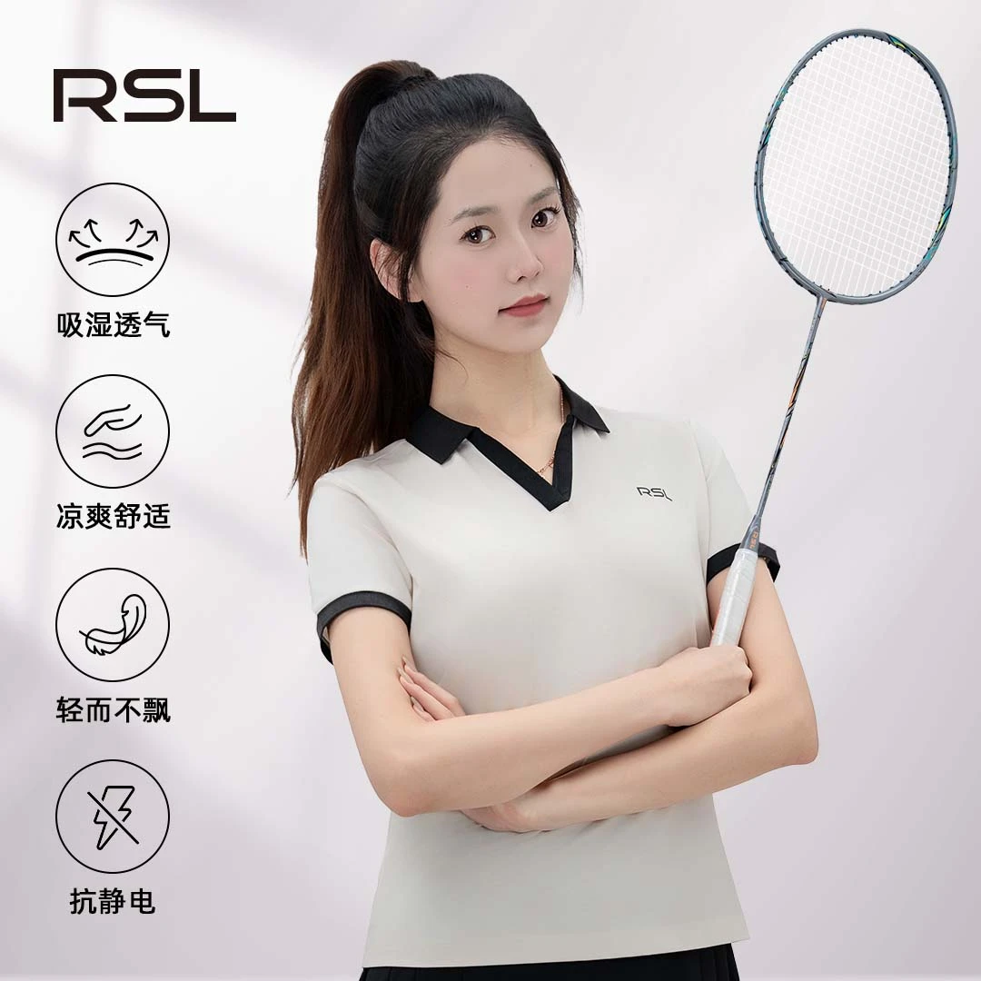 RSL/亚狮龙时尚轻职女士休闲POLO衫速干透气户外休闲显瘦舒适短袖