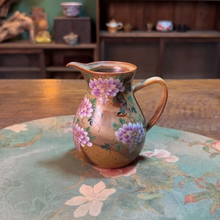 柴烧纯手工手绘陶瓷