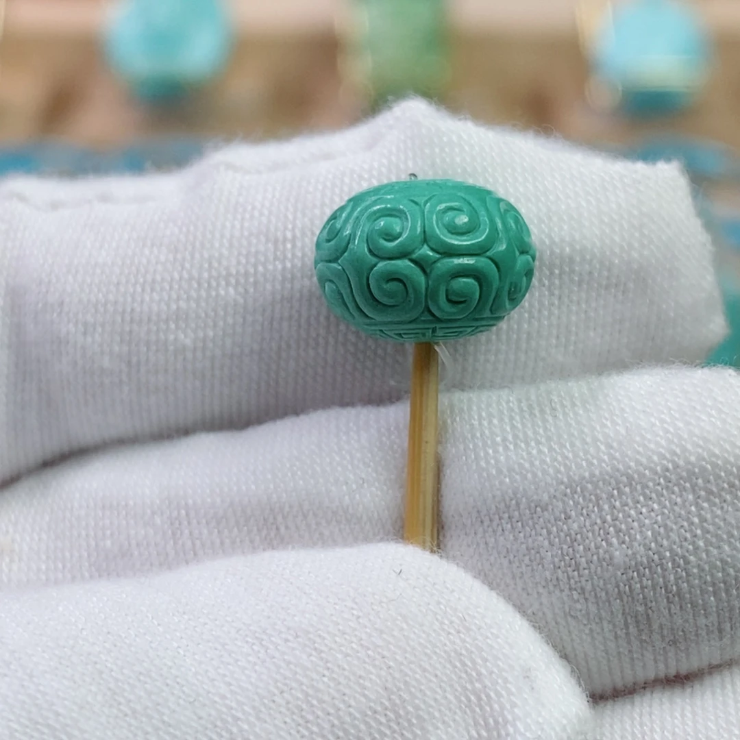 绿松石未镶嵌珠宝奇石11.7mm