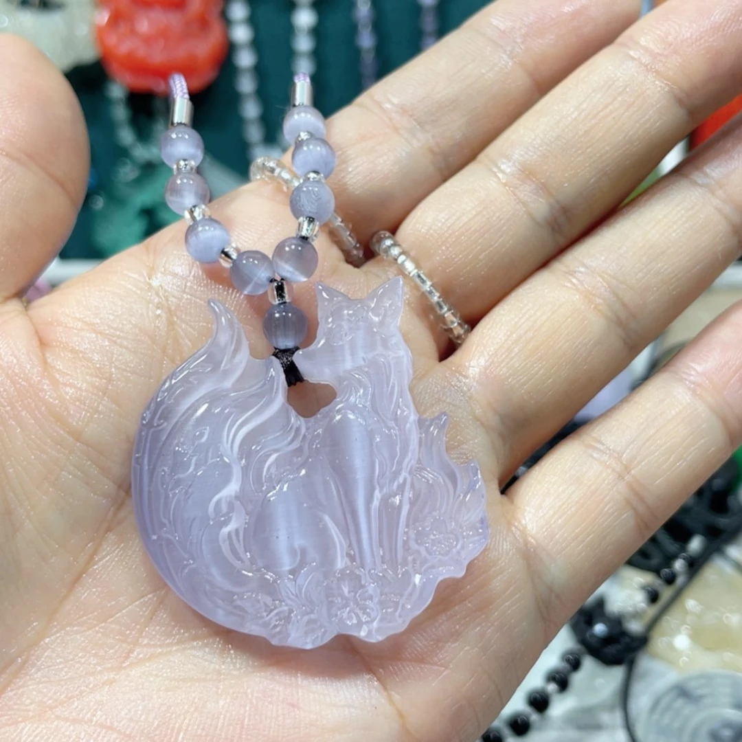 【闪购商品】未镶嵌岫玉颈饰58猫眼