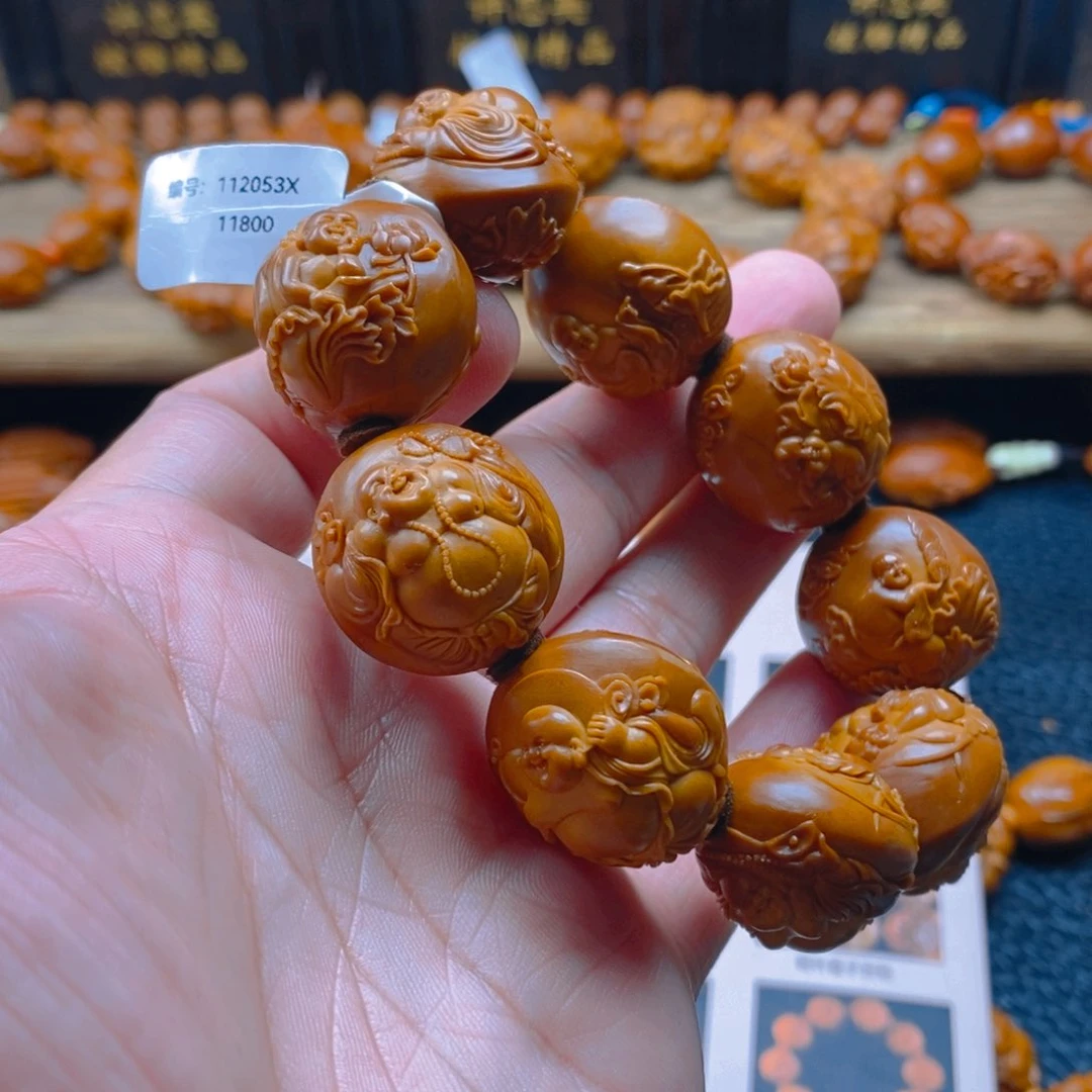 橄榄核手串/手链曹华老师2.3×2.4荷叶童子弥勒