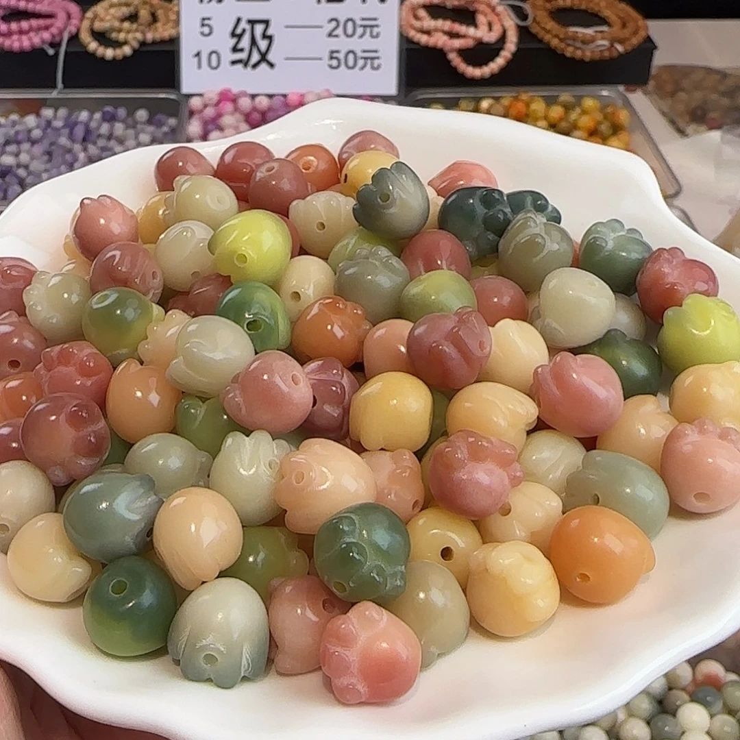 手串菩提根卡12-13玛卡龙猫爪100颗