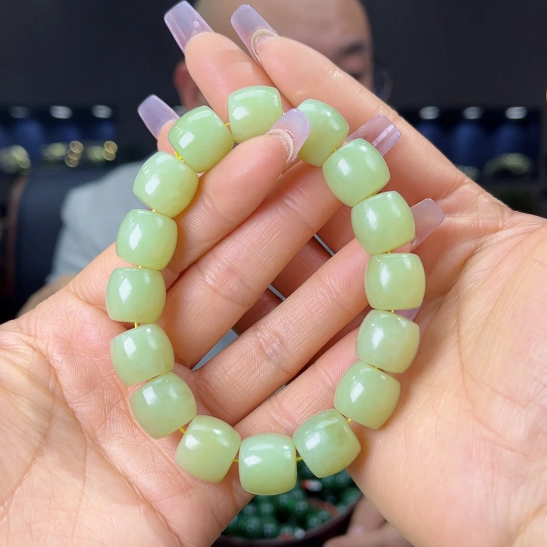 未镶嵌手串和田玉天然和田玉新疆若羌黄口料14