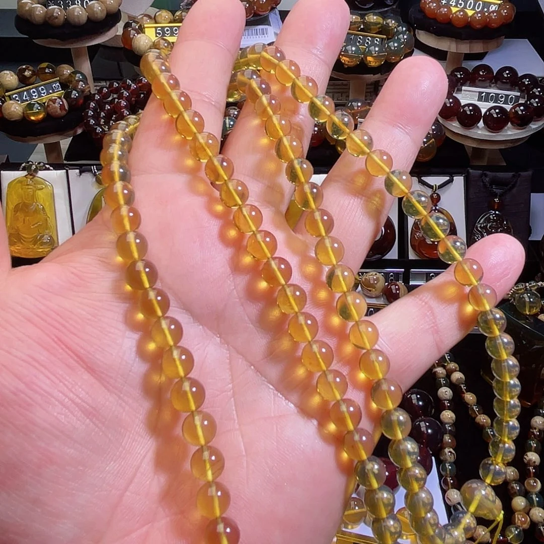 琥珀颈饰未镶嵌缅甸