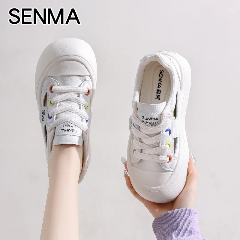 森马女鞋2025年夏季新款百搭软底镂空休闲板鞋透气小白鞋舒适凉鞋