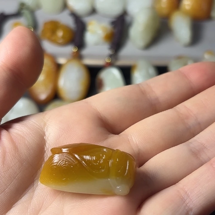 和田玉未镶嵌吊坠(赠链)