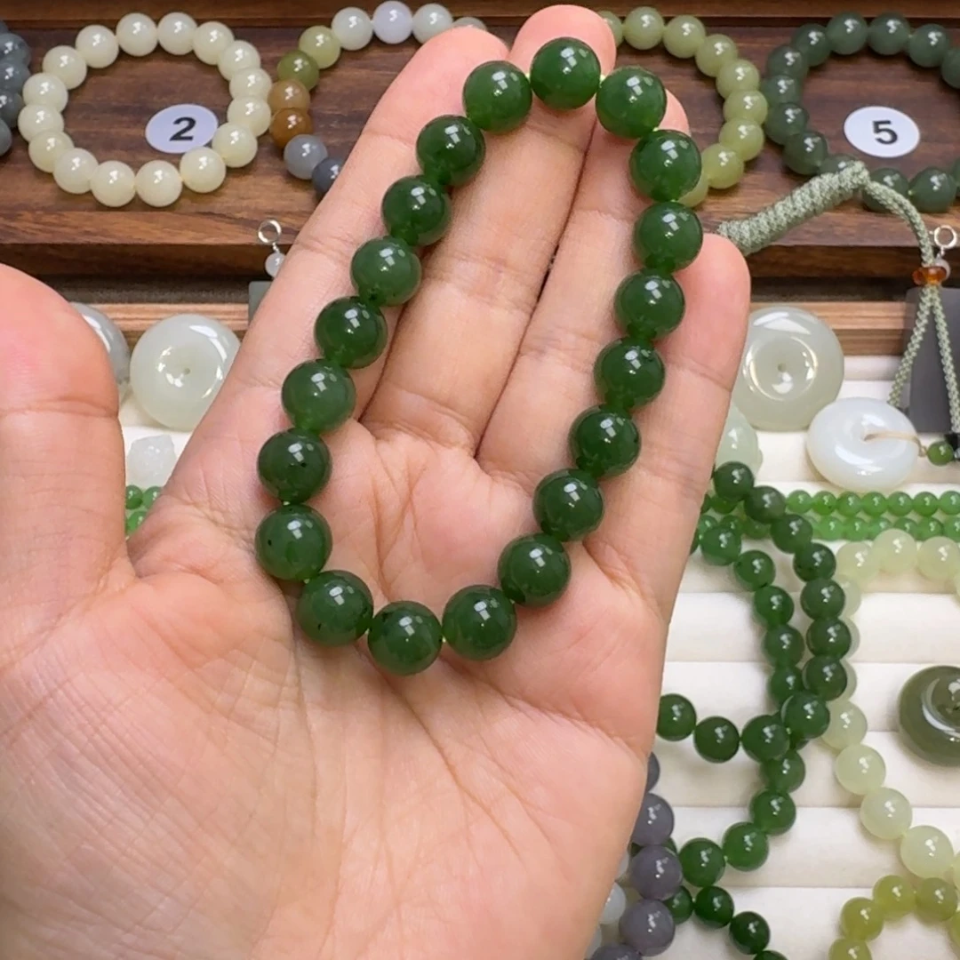 和田玉未镶嵌手链