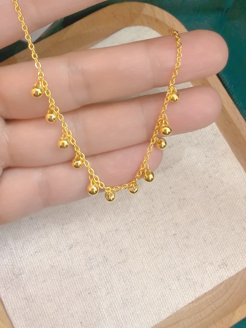 足金999满珠0字链手链5G黄金手链精致百搭黄金手链4049