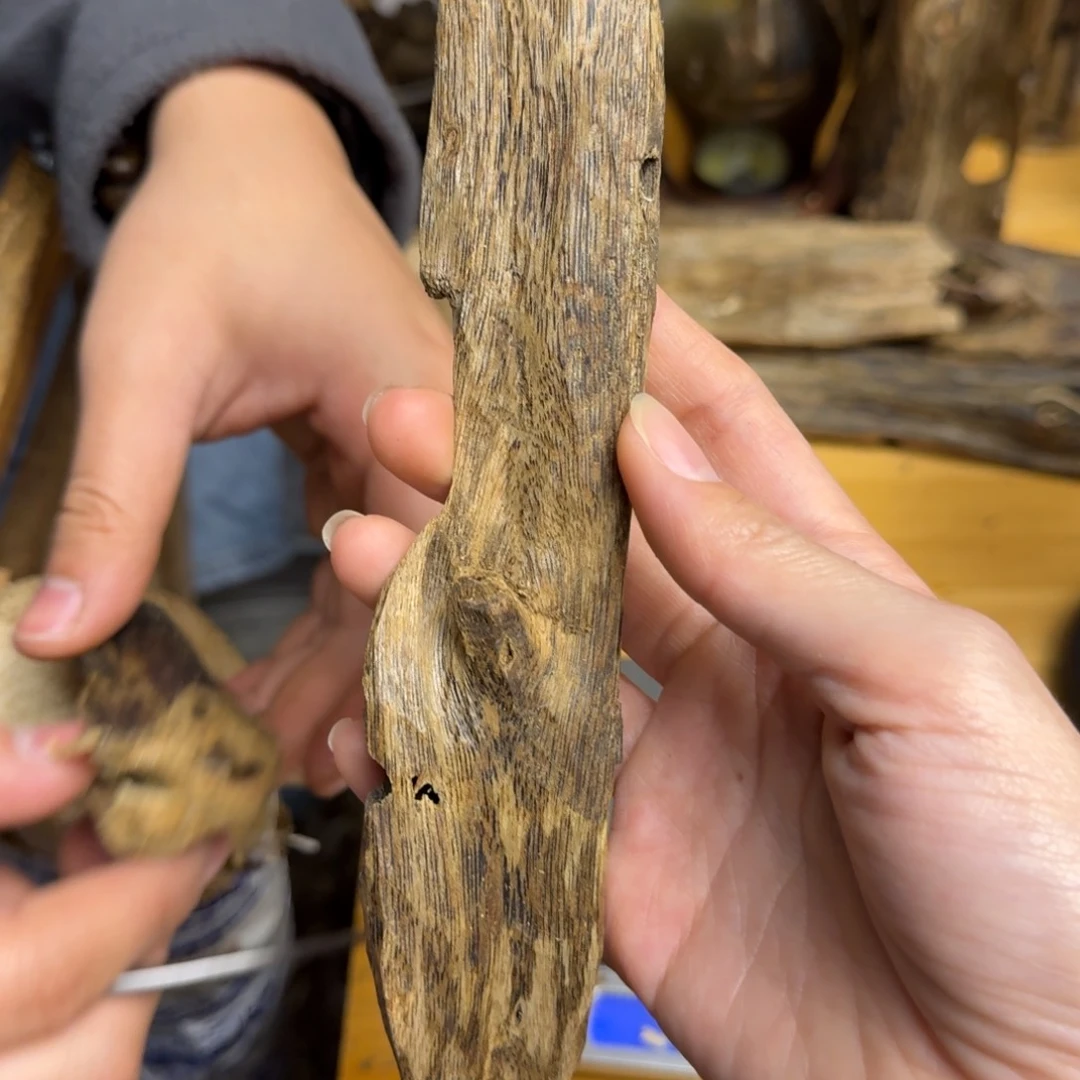 沉香沉香枕白棋品种块料28克