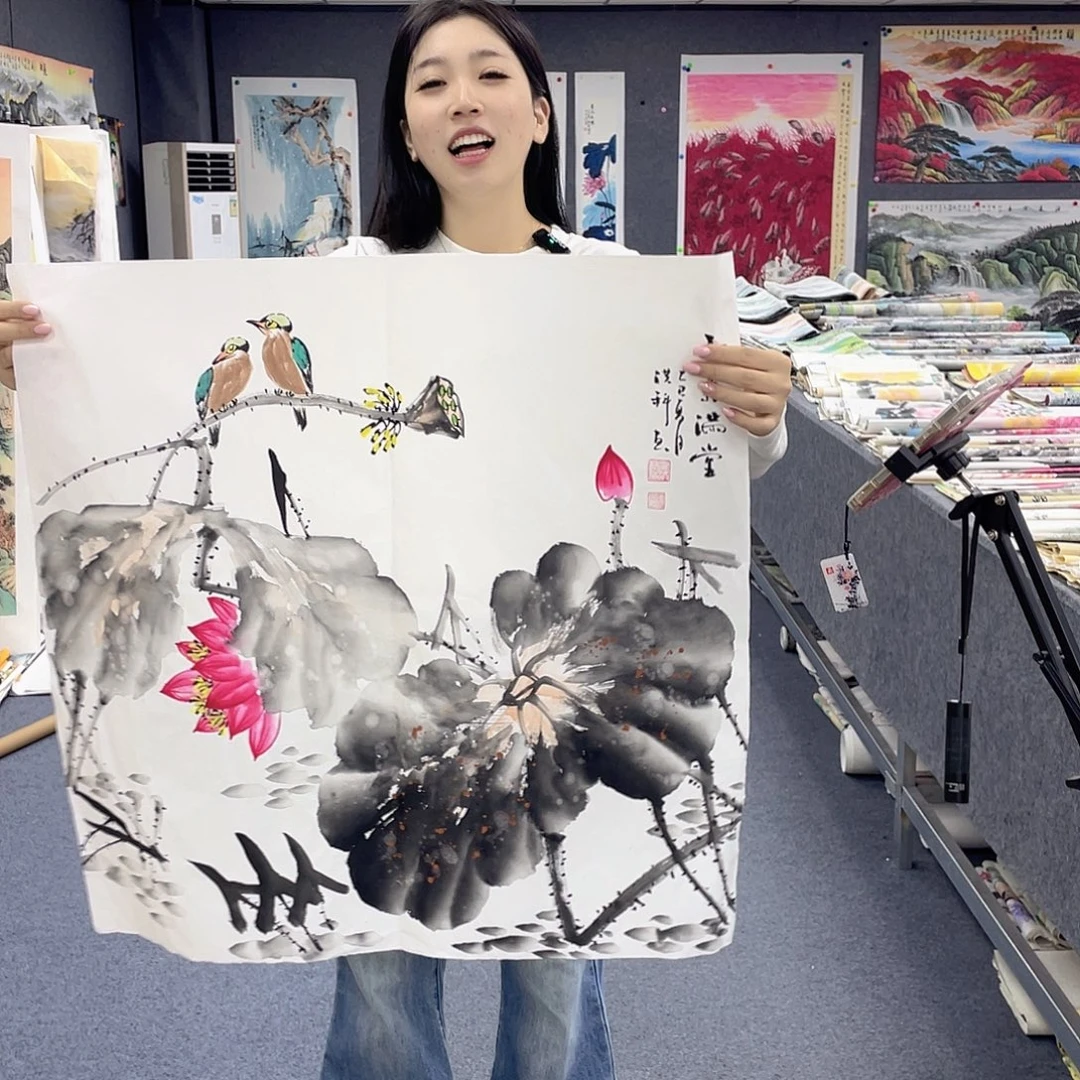 国画作品小姐姐放漏…