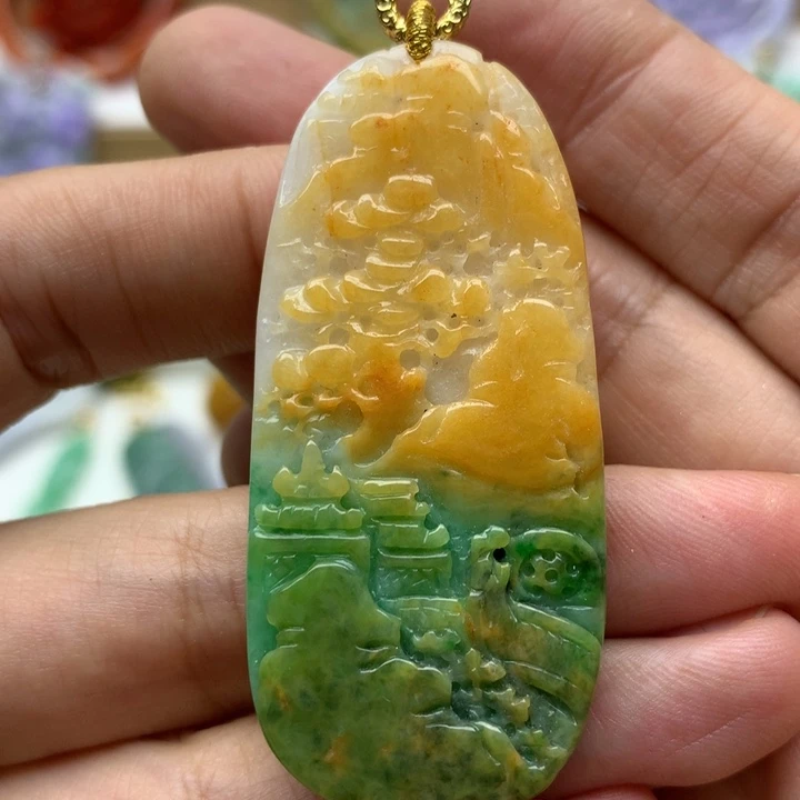 颈饰未镶嵌翡翠翡翠