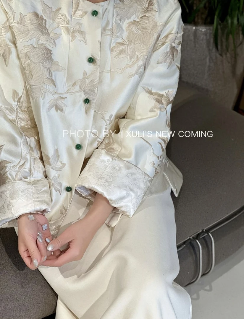 XULI'S EPOCH挽袖设计新中式刺绣外套·发回来小黑屋·788691
