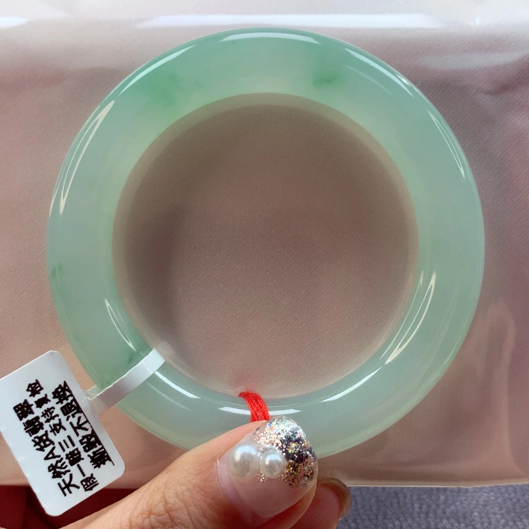 未镶嵌手镯翡翠芙蓉冰强推25号圆条77