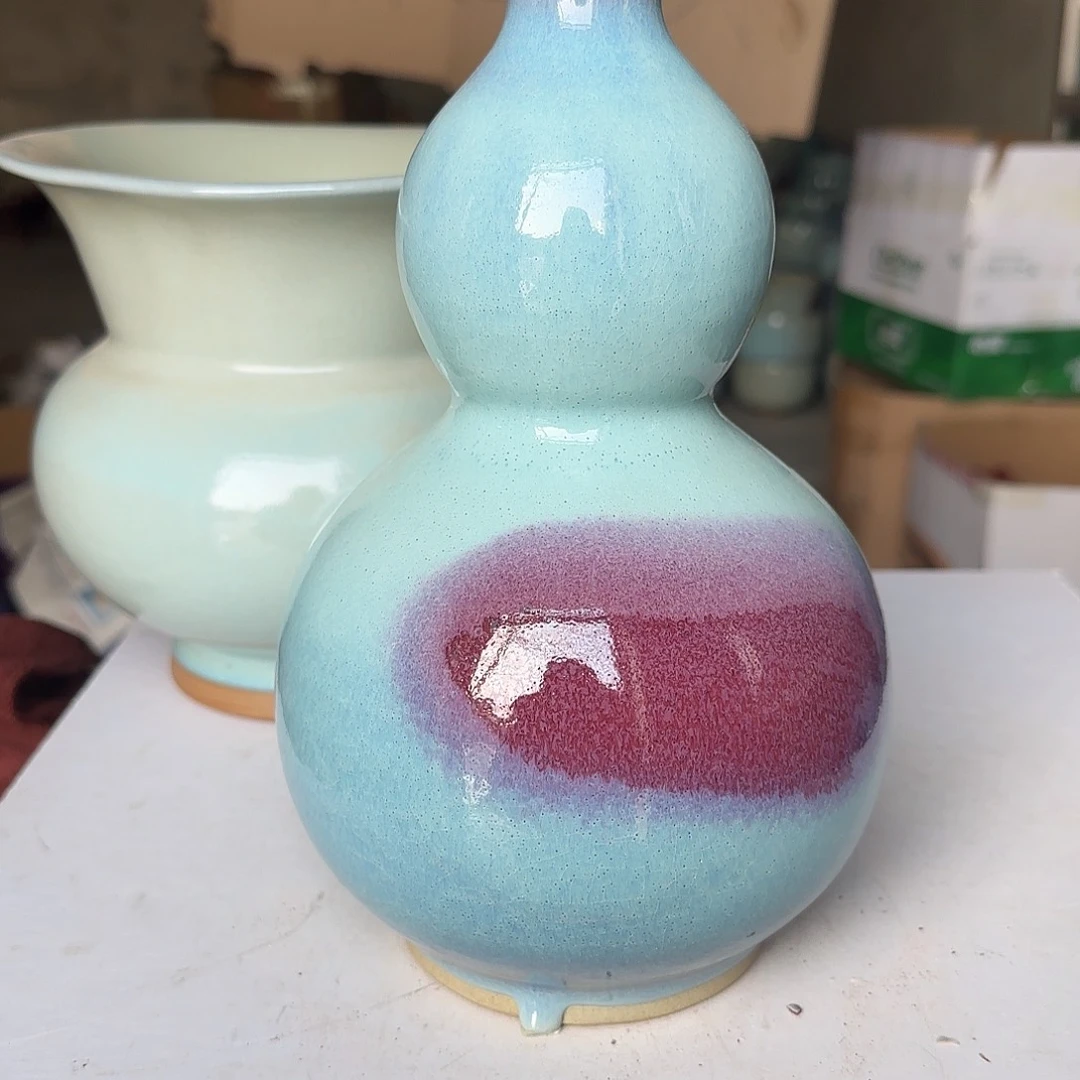 摆件陶郑家钧窑摆件微