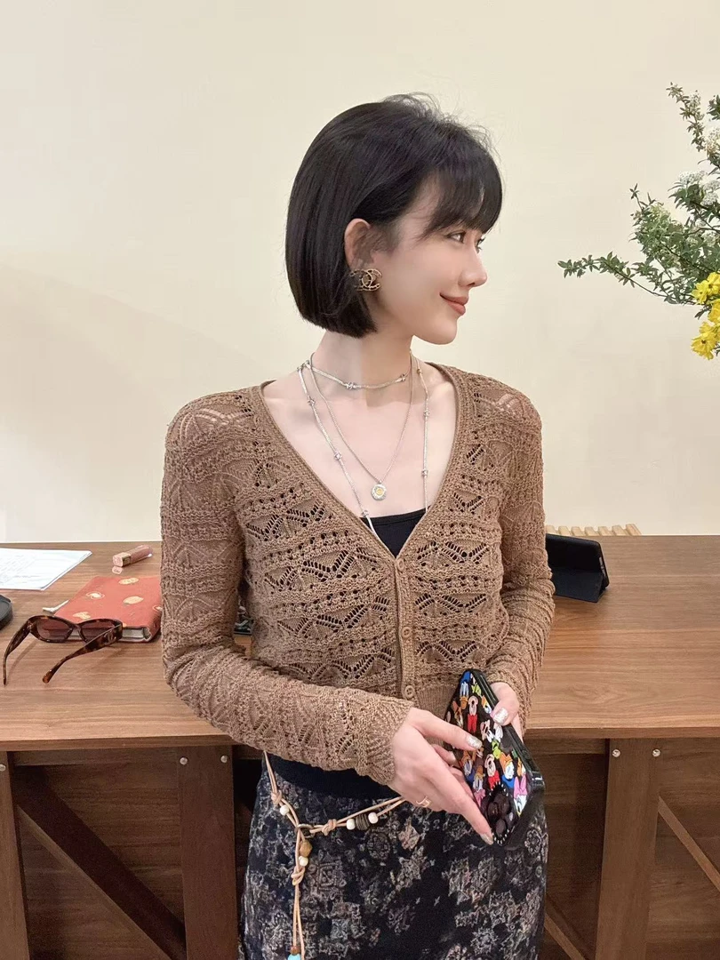 【Winnie】镂空开衫 南法复古钩花