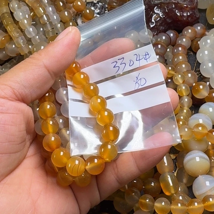 玛瑙/玉髓项链未镶嵌心***暖3304