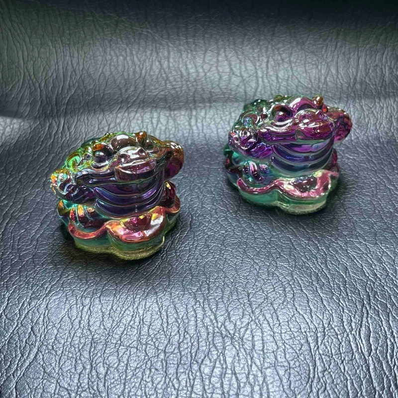 【小魏总返场福利】琉璃金蟾摆件（43*50*30mm）【拍一发二】