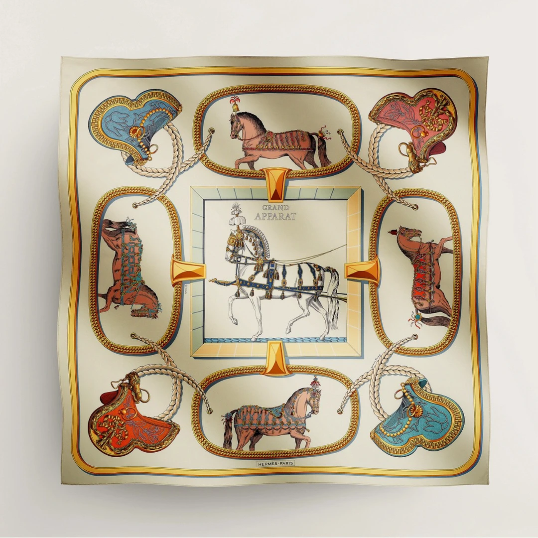 未使用 Hermes/爱马仕 全新 丝巾 典藏系列90x90