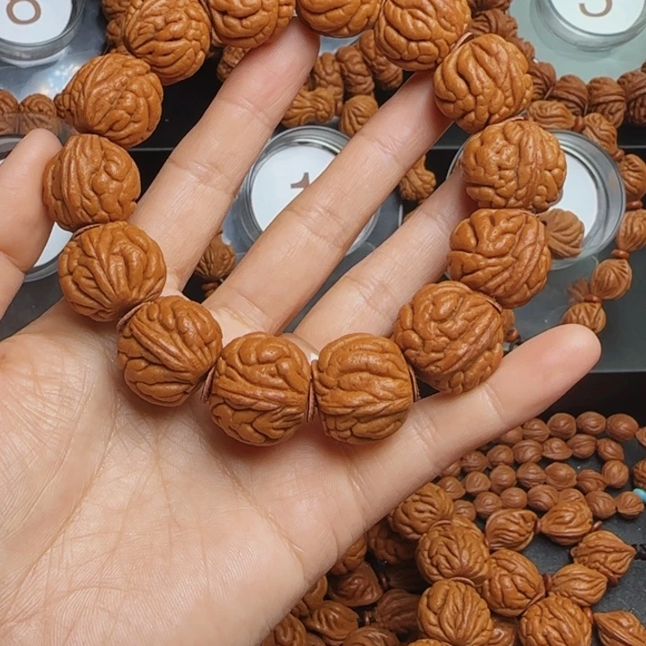 桃核手串龙纹桃核