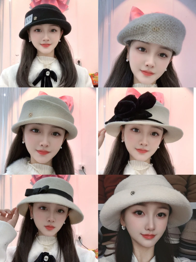 新YY燕燕专属L1-L99号在这拍!秋冬款礼帽修饰脸型精致显脸小