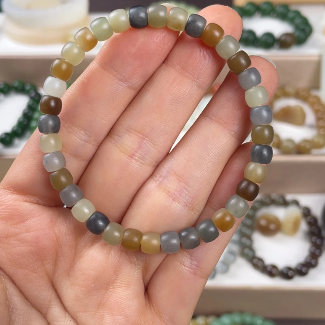 和田玉未镶嵌手链