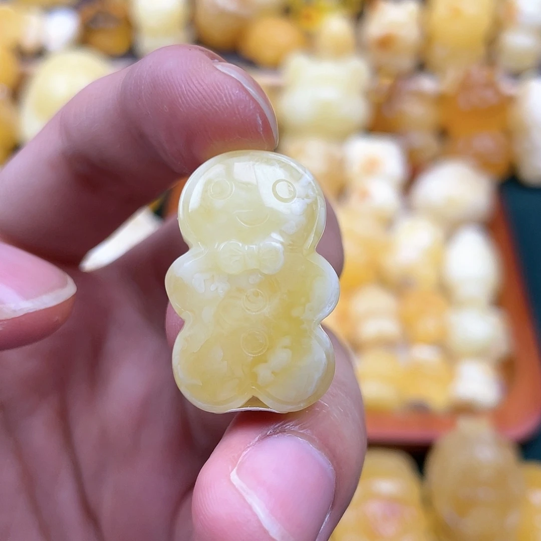 琥珀裸石未镶嵌蜜蜡