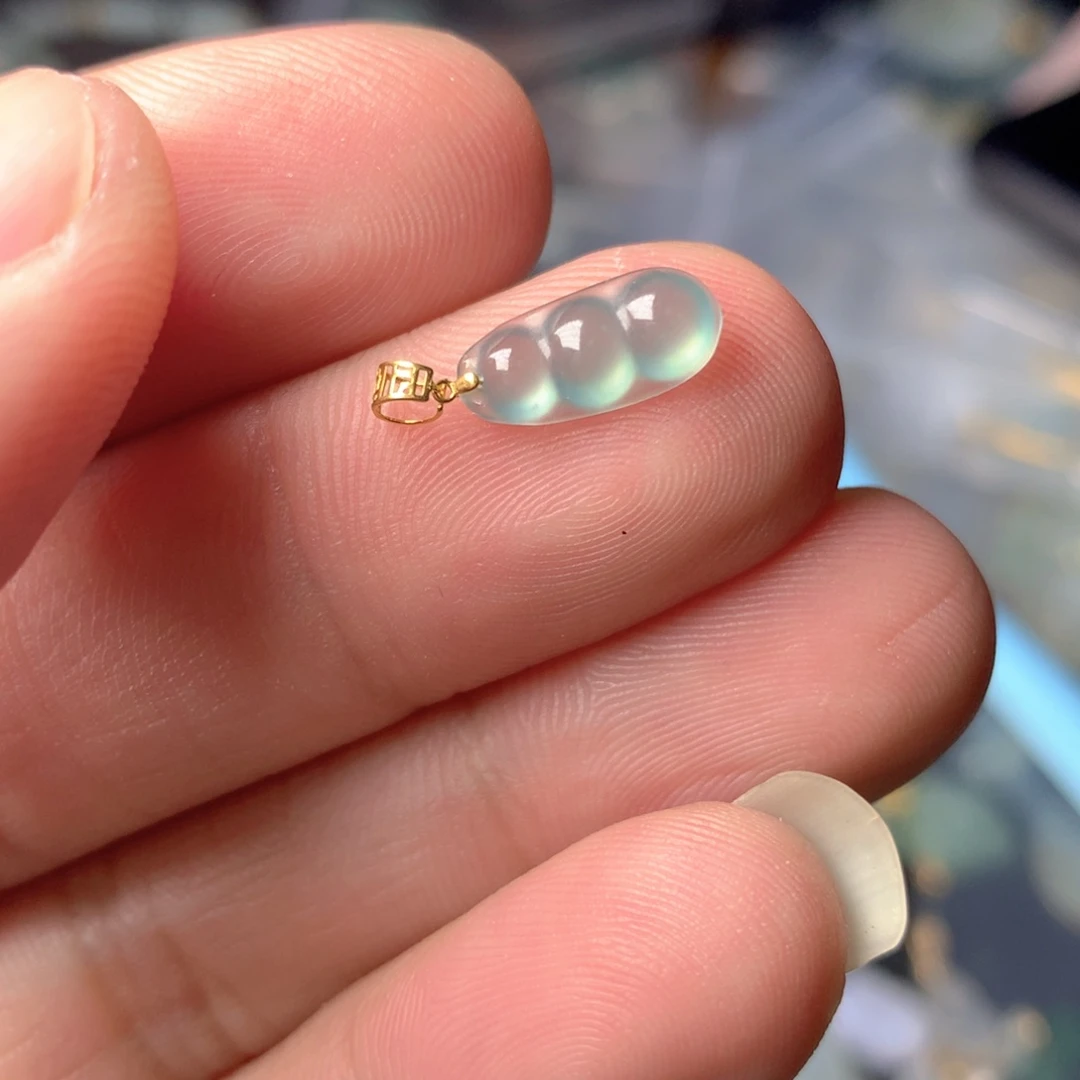 【闪购商品】翡翠18K金镶嵌颈饰翡翠