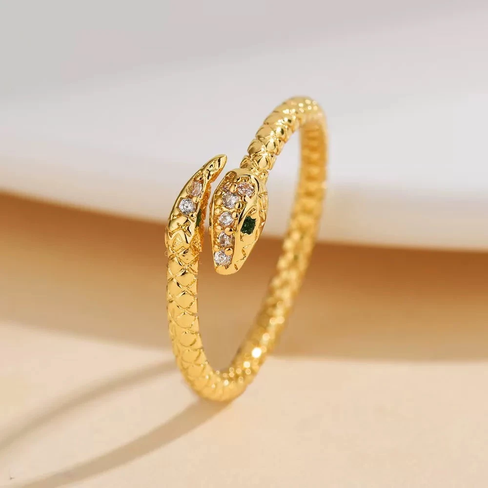 铜合金戒指 气质网红轻奢时尚小众个性精致指环戒指JZ0016