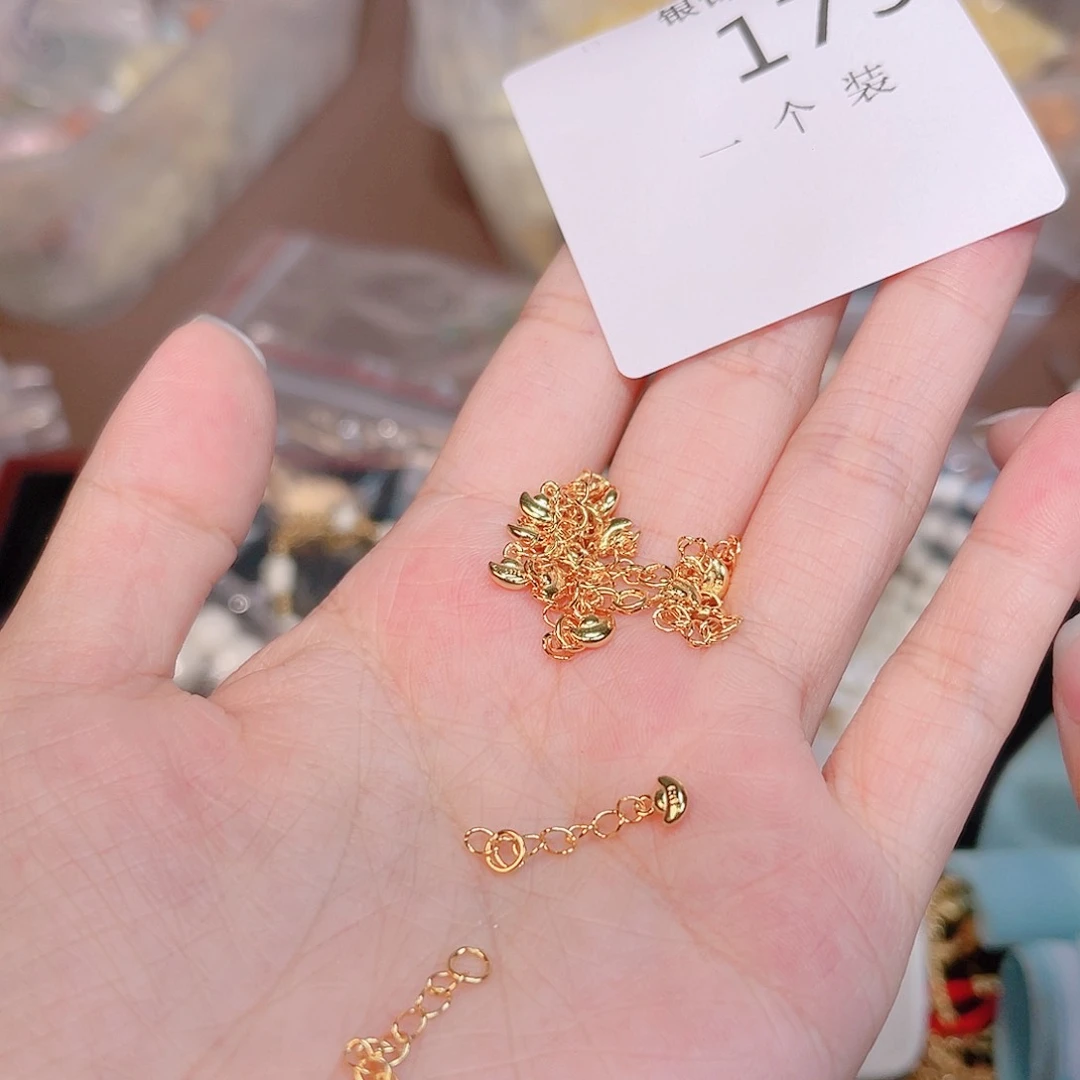 水晶珠宝半成品银S925镀金镶嵌179