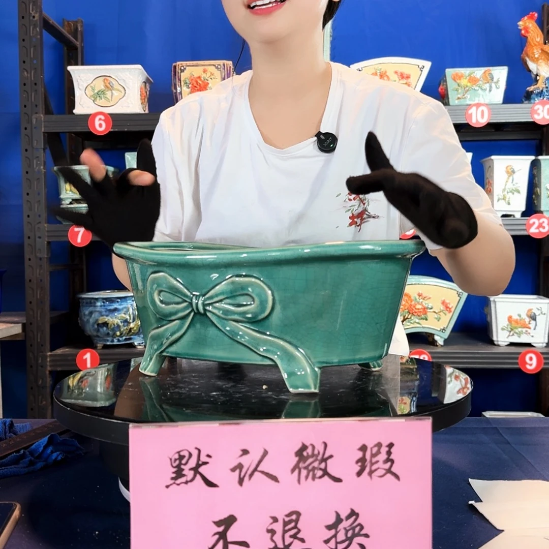 大494玉绿微瑕外口长34内深10