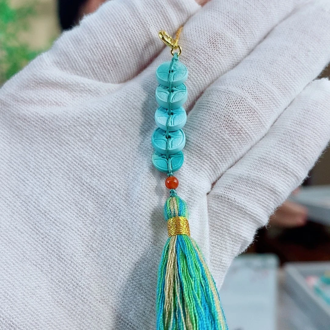 银S925镀金镶嵌绿松石珠宝奇石