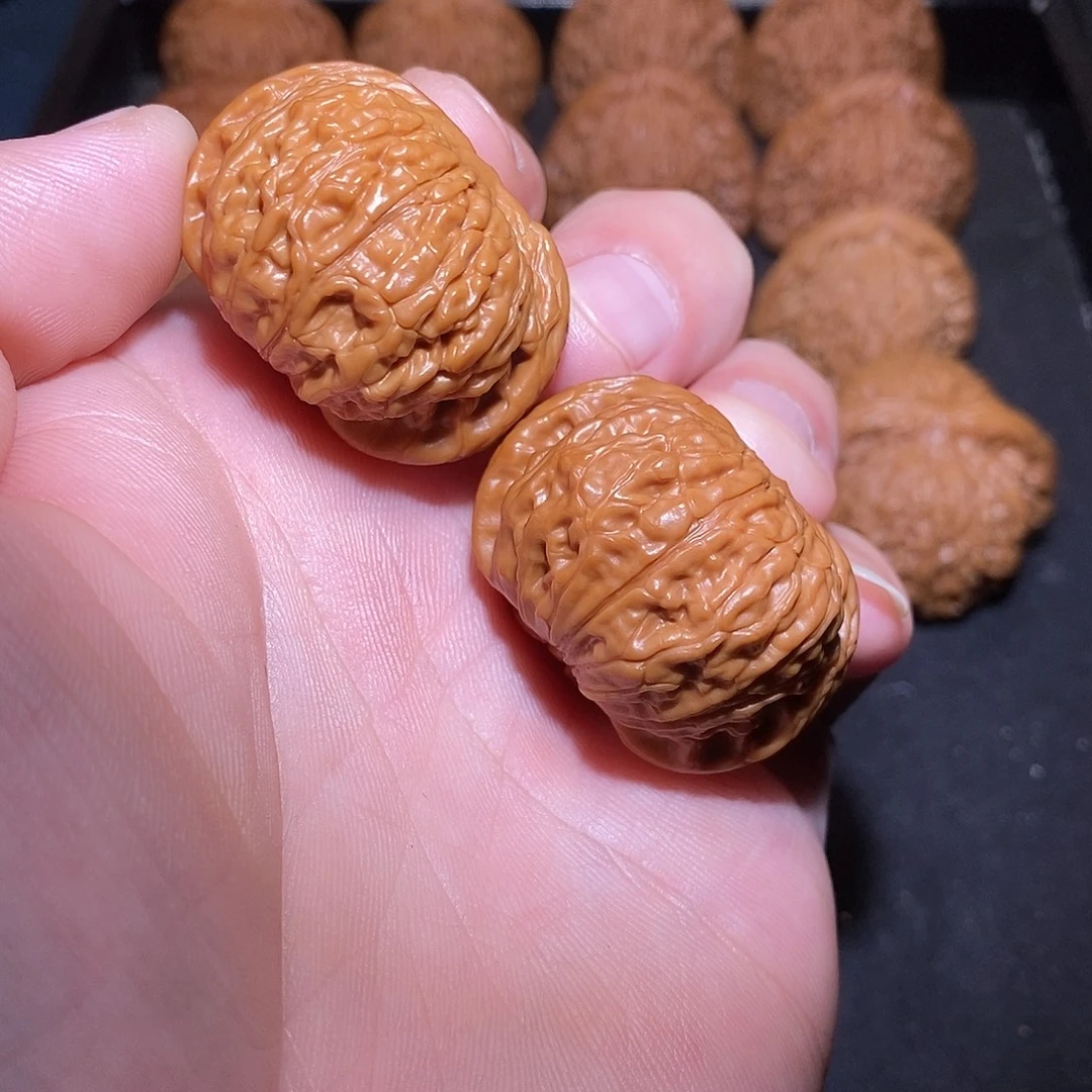 文玩核桃把件磨盘