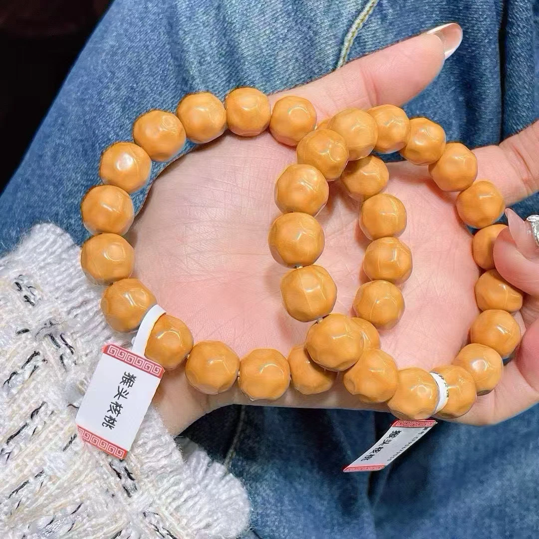 龙炎精品猴头无相手串奶酪微瑕猴头手串