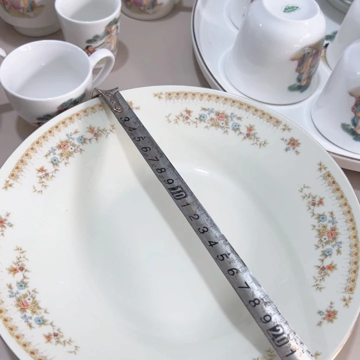 瓷片陶瓷制品春雷盘子两个
