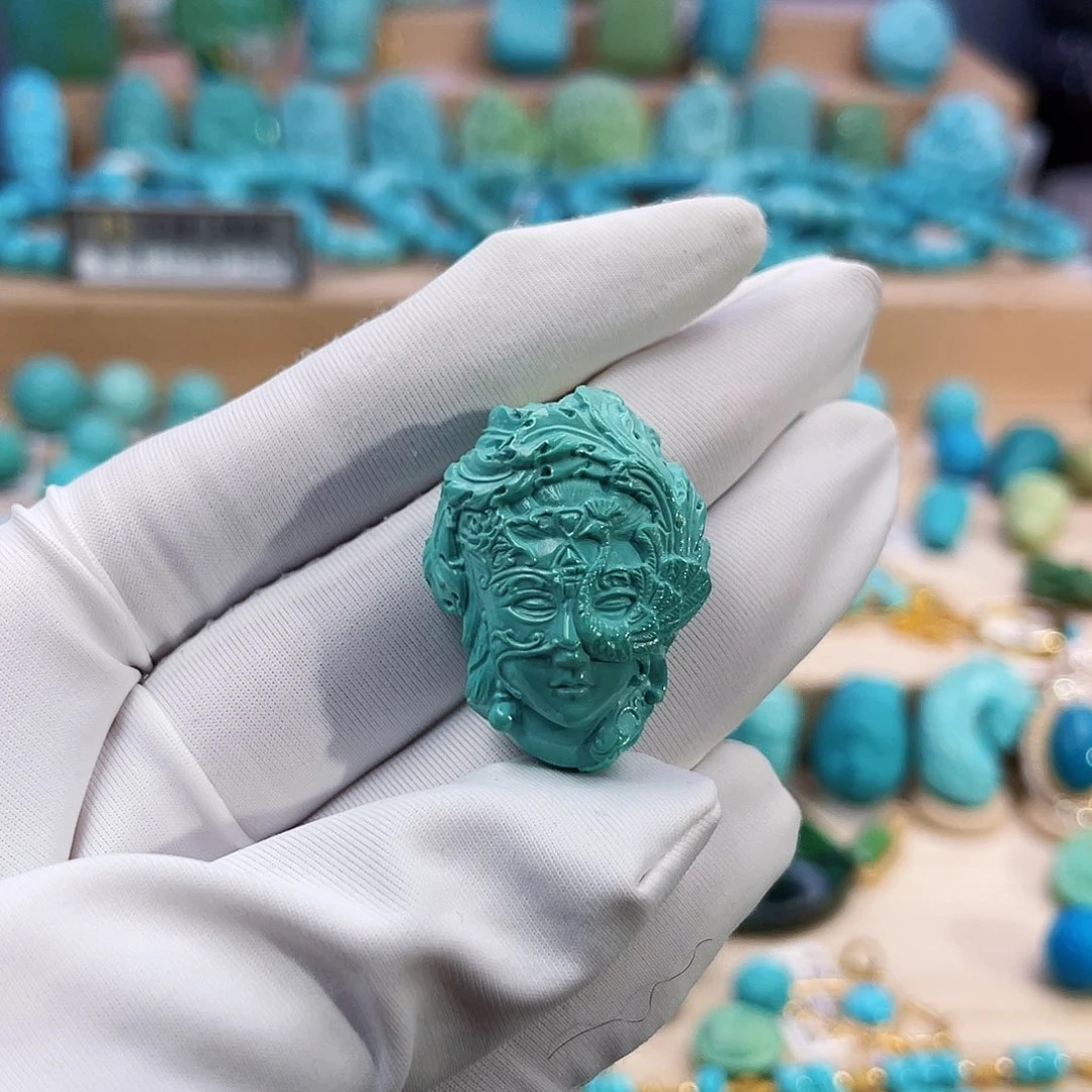 绿松石珠宝奇石未镶嵌