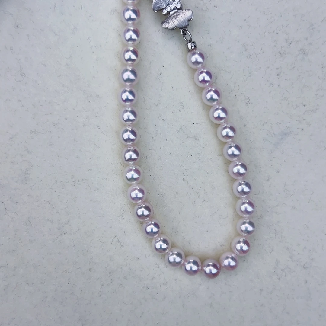 海水珍珠海水akoya设计款手链02918K金镶嵌