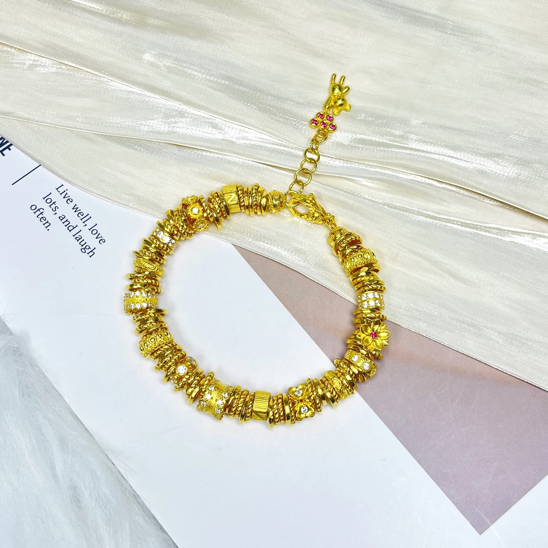 足金999【璀璨星河】盘缠手链53.57克