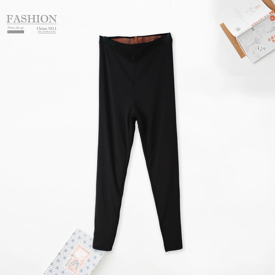 春季新款女士加绒打底裤紧身弹力高腰收腹长裤00394亲肤柔软舒适