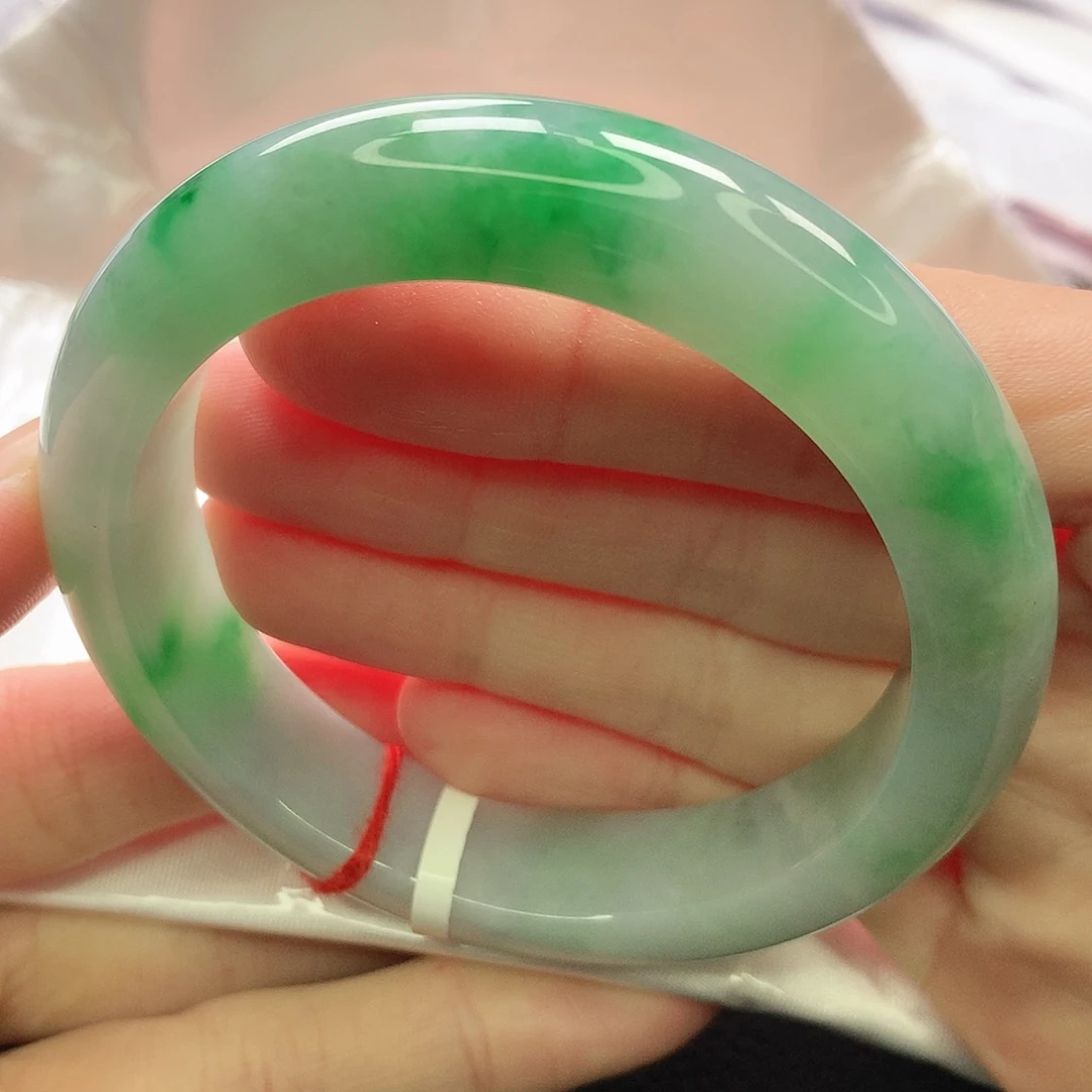 翡翠未镶嵌手镯缅甸5455