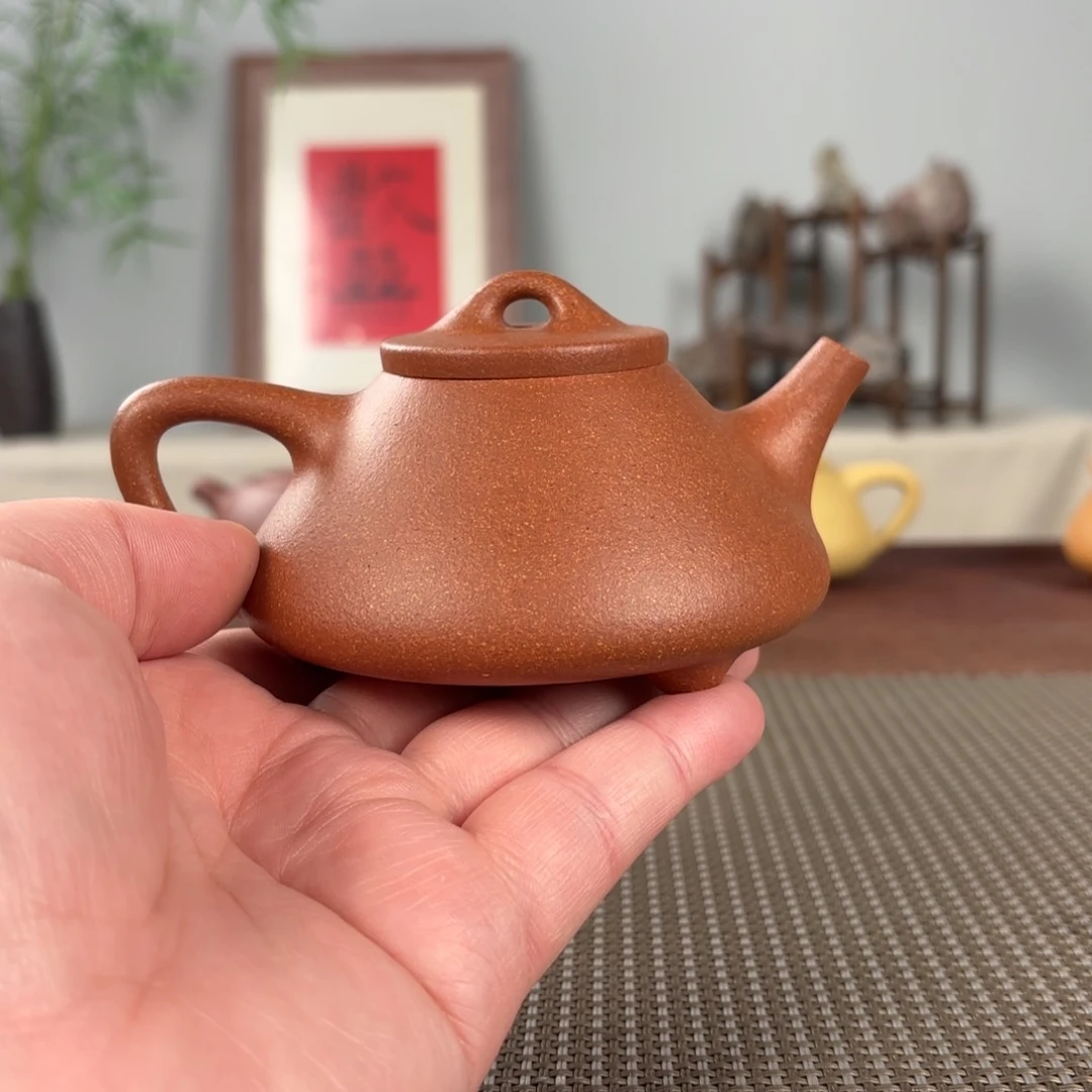 紫砂茶壶微瑕黄龙山原矿紫砂壶