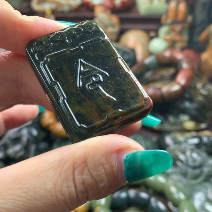 岫岩河磨玉（透闪石质玉）手把未镶嵌