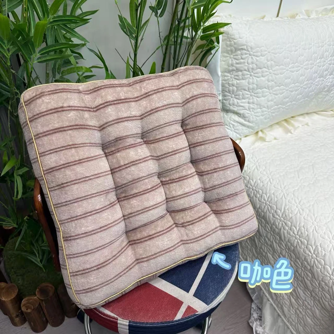 【RR荣荣】牛奶绒加厚座垫椅子垫餐桌椅垫简约舒适亲肤家用