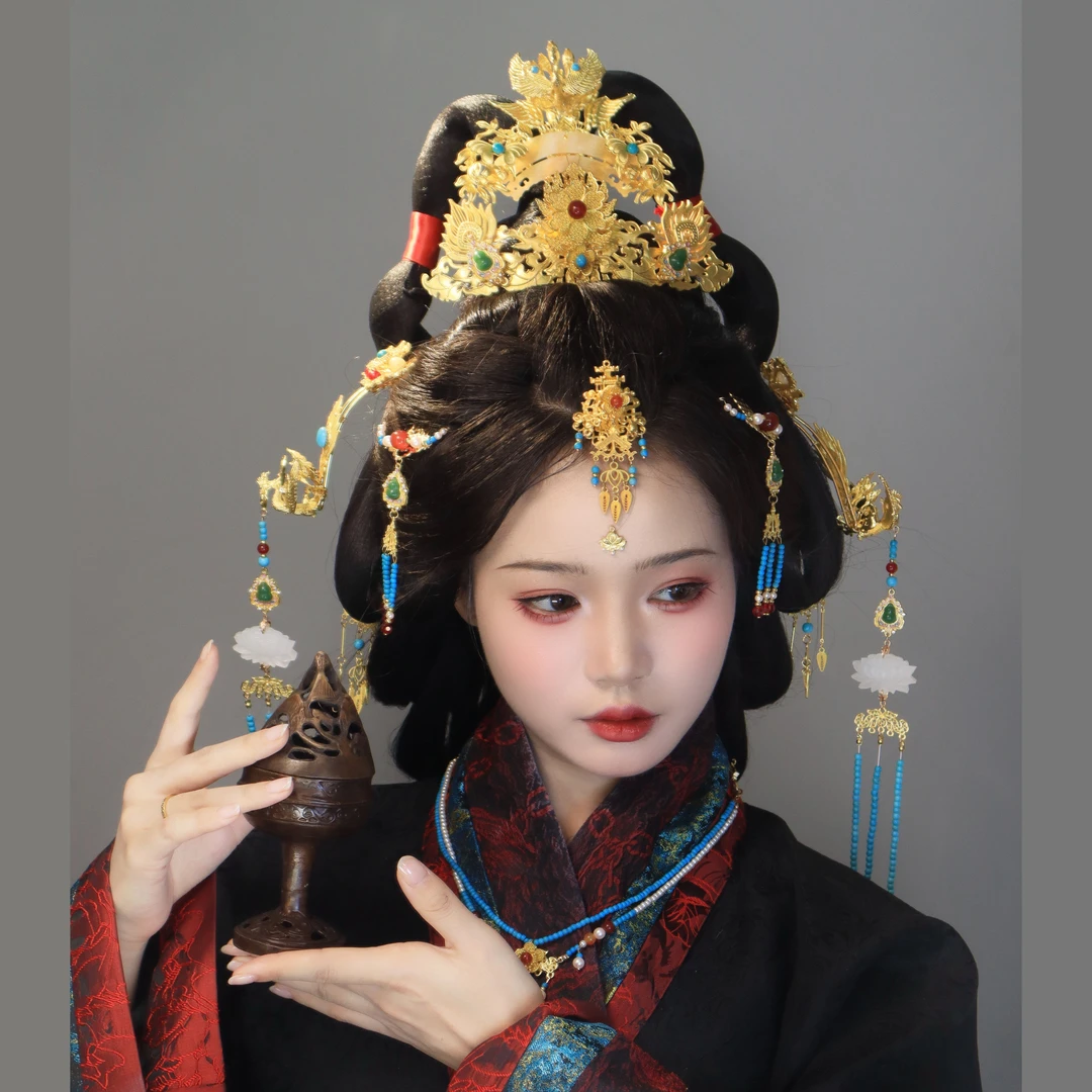 耀如春华 凰羽 【单品链接】原创国风头饰明制宫廷古风古典汉服配饰
