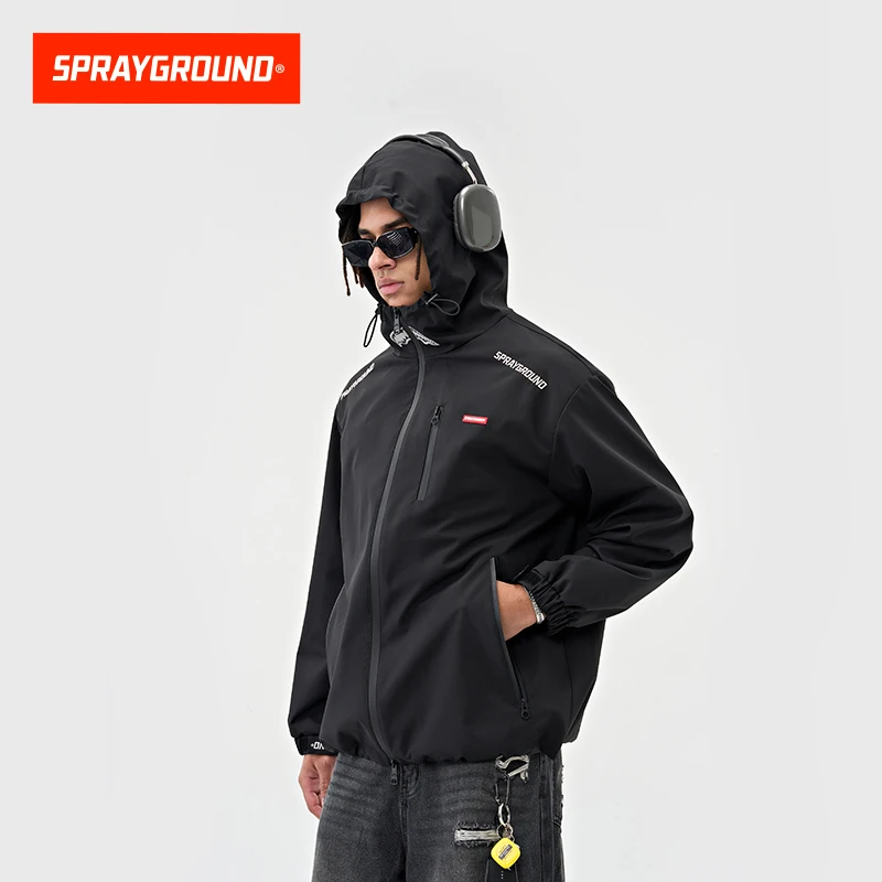 SPRAYGROUND鲨鱼嘴宇航领夹克户外运动休闲连帽XB WE111106
