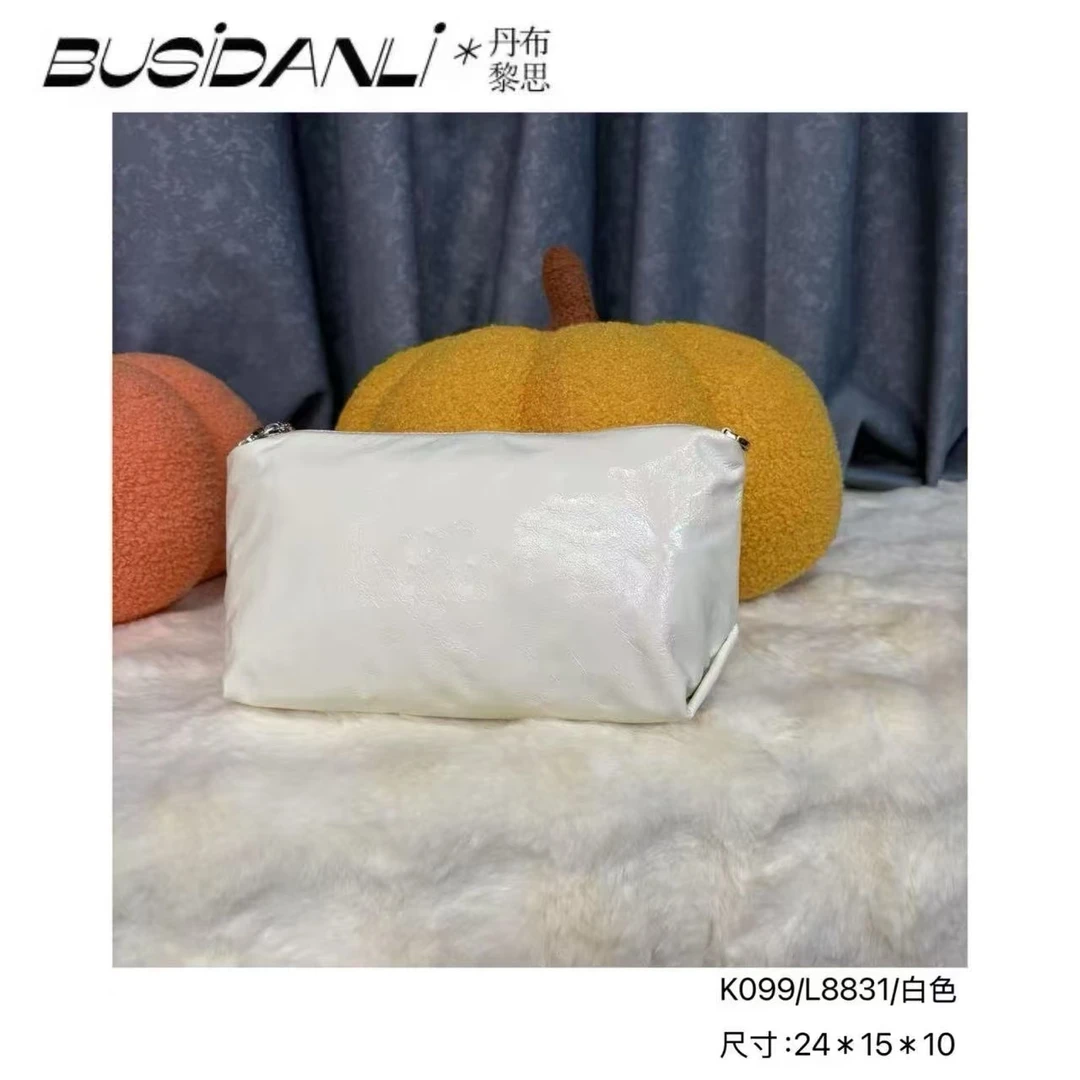 K099/L8831/白色BusiDanli高端定制斜挎包气质轻奢真皮