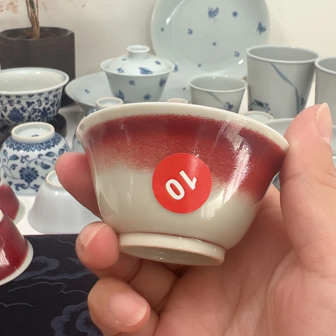 ****)手工手绘青花茶杯