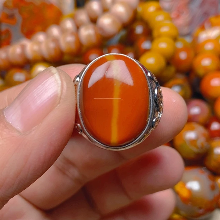 玛瑙/玉髓未镶嵌戒指